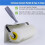 25cm Spiked Roller for Self Leveling Concrete, Defoaming Tool with  Guard, for Epoxy Garage Flooring Basement DIY 4
