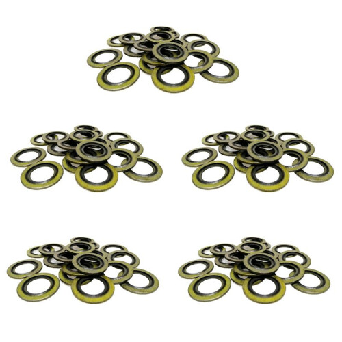100PCS Engine Oil Drain Plug Gasket 016393/016454 for  ,,,,,,,,