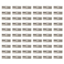 60Pcs Straight Metal F Type Female to TV PAL Male RF Connector Adapter