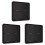 3X 4 Gang for Tuya ZigBee Wireless 12 Scene , Push Button Controller Battery Powered Automation Scenario, Black 1