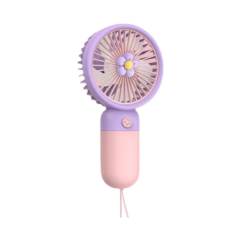 Portable Handheld Fan Usb Rechargeable Quiet Mini Fan With Lanyard 8586373542016