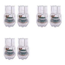 6X Biały T20 7443 7440 9 LEDS Kierunkowskazy Hamulca Tylne Światła Żarówki Lampy 12V