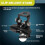 Universal LED Light Bar Mounting Brackets, Adjustable Hood Pillar Mounts, Led Work Light Mount Bracket Clamp Holder 6PCS 6