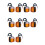 10X Forklift Turning Light LED Double-Sided Small Light 12V Square Turning Front Light Parking Light Reversing Light 1