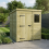 6 x 5 Pent Shed Tanalised (Single Door, With Windows) 1