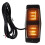 4X Smoked Amber Front Grill Light LED  Lamp for     Lorry Front Double Burner Indicator Light 5