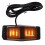 4X Smoked Amber Front Grill Light LED  Lamp for     Lorry Front Double Burner Indicator Light 6