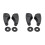 4x Car  Adjustment Handle 7701207182 7701205078 for  Kangoo Trafic II 1
