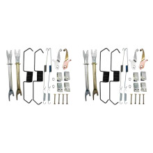 2Set Car Brake Shoes Repair Kit 4600A139 4600A140 for L200 / Triton 2005-2015 Adjuster Rear Brake Shoes