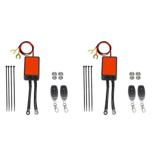 2X 12V 300A Universal Motorcycle Battery Disconnect  with 2 Remote Control  Disconnect