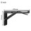 8Pcs Campervan Folding Bracket Table Shelf Motorhome Caravan Black Finish Stainless Steel  Folding Bracket 5