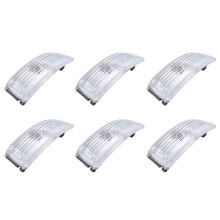 6X Right Side Wing Mirror Door Indicator Lens Turn Signal Light Cover for Everest Ranger 2012-2018 (Without Bulbs )