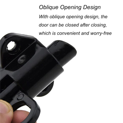 2 Pack Spring Loaded  Sliding Lock, Used for Automatic Door Closing Gun   Automatic Sliding Door Lock 1