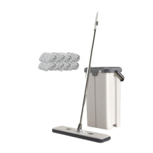 (40, 8 spray) Large Flat Mop Set with Wringers Bucket Multifunctional Flexible Mop for Bedroom Home