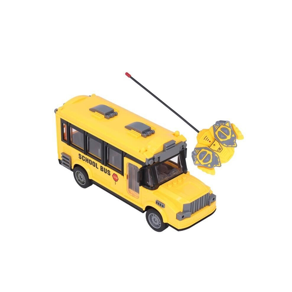 Surenhap School Bus Toy, Rc School Bus Toy, 1/30 Scale Remote Control Toy Bus With Walkie-Talkie Toys 9102920003404