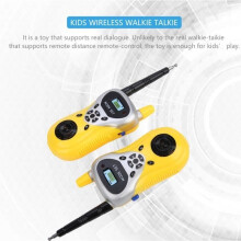 SURENHAP Toy Walkie Talkie - 2 Pieces for Children - Long Range - Pretend Play - Yellow