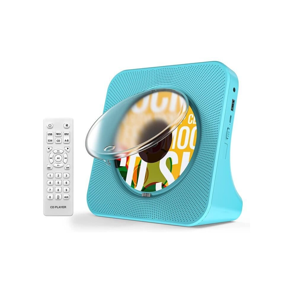 Desktop Bluetooth Cd Players, Wall-Mounted Portable Cd Players, Built-In Hifi Speakers, Aux And Headphone Jack, Boombox Fm Radio 9102920003176