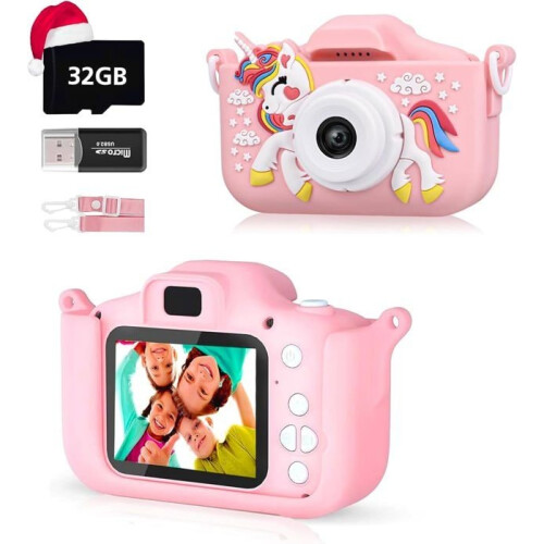 Kindercamera, 2,0 inch digitale kindercamera, mini oplaadbare kindercamcorder, aansluitbaar