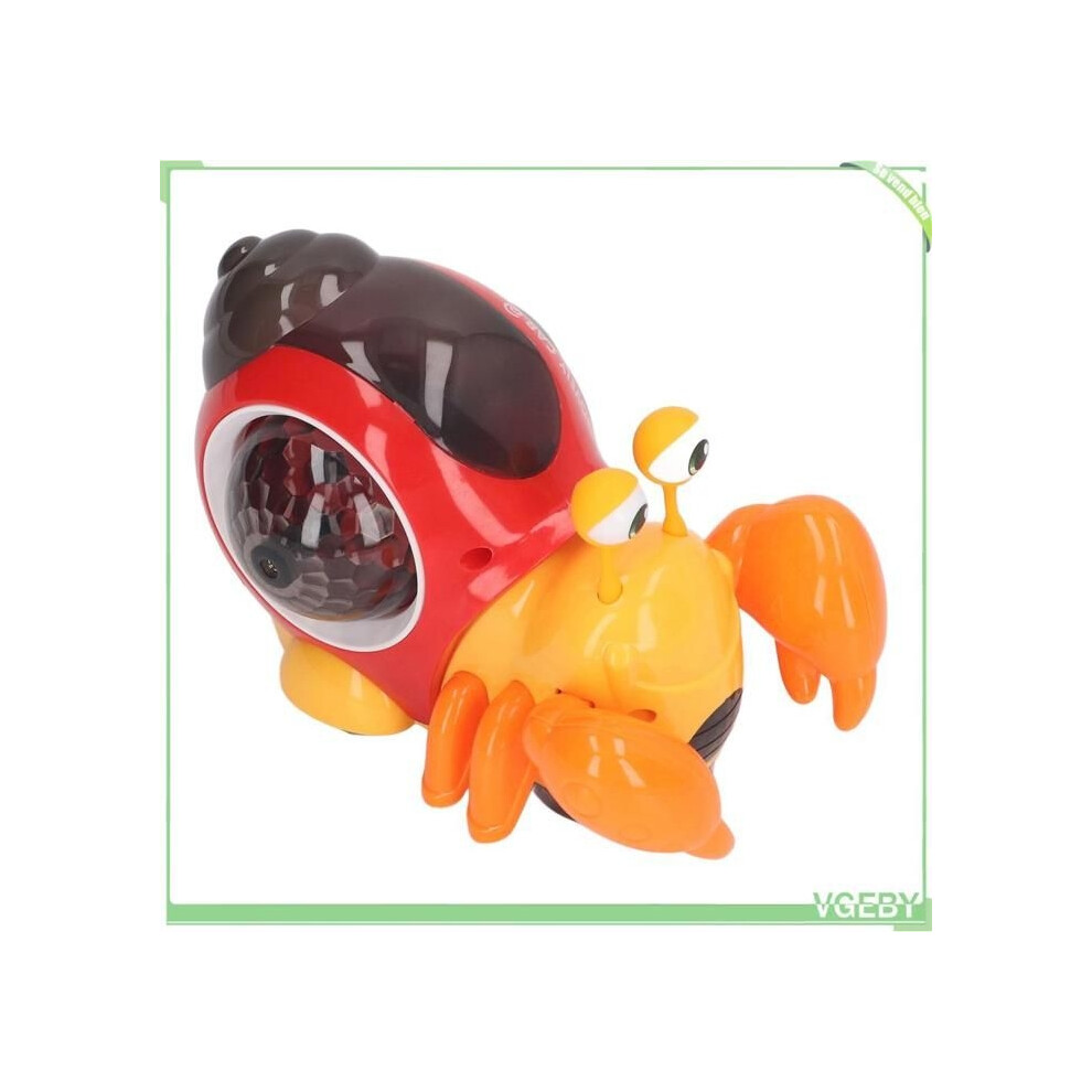 Fafeicy Crawling Snail Baby Toy, Baby Crawling Snail Toy With Music, 3D Lights, Walkie-Talkie Toy, Red 9102920003480