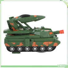 Fafeicy Tank Jouet, Tank Électrique Multifonctionnel Chasseur de Tanks Électriques, Voiture Transformable, Jeux de Talkie-Walkie