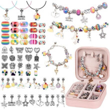 Gift for Girls Ages 5-9, 66 Pieces Bracelet Making Kit, Jewelry Making Kit