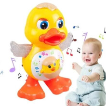 Anatra musicale giocattolo - Anatra danzante - Gialla - Interattiva - Per bambini dai 24 mesi ai 2 anni