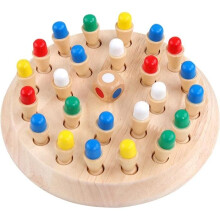 Montessori-speelgoed voor kinderen vanaf 4 jaar, memory-schaakspel om kinderen te leren spelen.