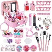 Coffret de maquillage pour filles, jouet de maquillage lavable et non toxique, cadeau de Noël et d'anniversaire pour les filles de