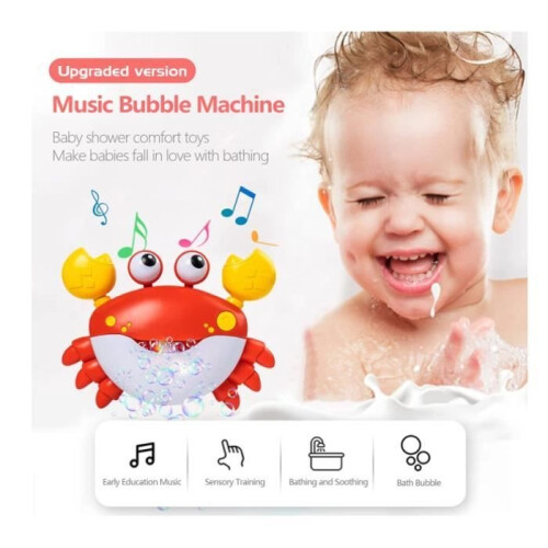 Bath Toy - Unspecified - Automatic Crab - Built-in Music - Suction Cups - ABS Plastic 2