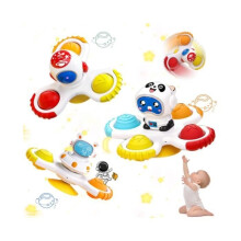 Jouet à ventouse - Multicolore - Lot de 3 - Silicone alimentaire - À partir de 12 mois - Unisexe