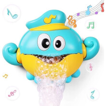 Baby Bath Toy - KAKOO - Octopus - Automatic Bubbles - Music - White/Pink