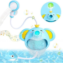 Giocattolo da bagno per neonati con doccia e fontana, palla gonfiabile automatica con musica, regalo per bambini di 1, 2 e 3 anni,