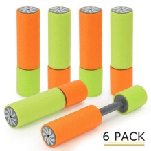 Set di 6 mini pistole ad acqua schiumogene colorate, giocattoli spara-acqua per bambini per la piscina in estate