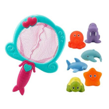 Jouet de bain coloré pour bébé avec jet d'eau et sons - Animal mignon - Jouet amusant pour bébés