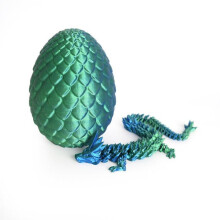 Set van volledig beweegbare 3D magische drakeneieren, kristallen drakenspeelgoed voor volwassenen, fantasiedecoratie, c2