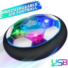 Baztoy Air Power Football, Children's Toy Rechargeable Soccer Ball with LED Light Hover Soccer Ball Football Games Gift