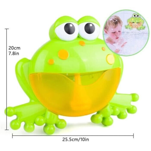 Frog Bath Toy - Automatic Bubble Maker - For Baby 1