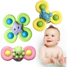 Spinner Toys - Unspecified - Baby Spinner - Suction Cup - Sensory Toys - 3 Pieces