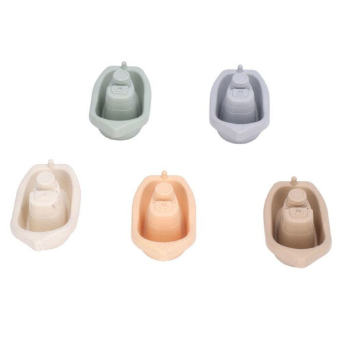 Educational stacking boat toy, cup, baby bath toy 2