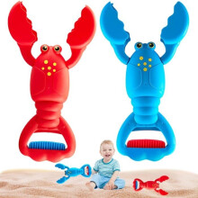 Set aus 2 Kinder-Hummerzangen: Sandschaufel und Strandfänger aus Kunststoff | Ergonomischer Griff für Sand,
