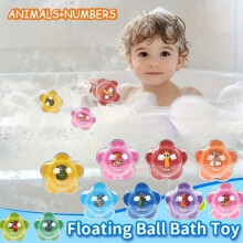 Floating Bath Toys - Alphabet & Numbers - Non-Toxic ABS - Multicolored