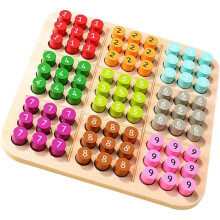 Bordspel - Niet gespecificeerd - Houten Sudoku - Heldere kleuren - Vanaf 3 jaar - Unisex