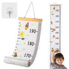 Kinderlengtemeter, cartoonontwerp, lengtemeting, ophangliniaal, wanddecoratie