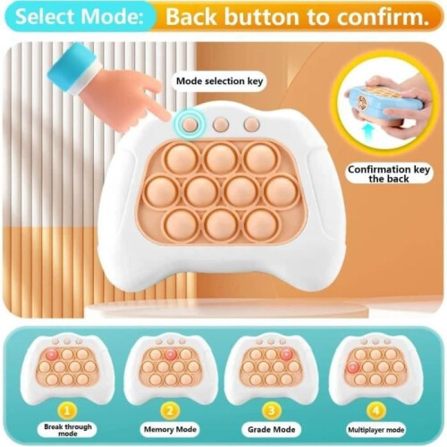 Fidget Sensory Toys | Pop Push Bubble Puzzle Games | Push Bubbles Electronic Game Fidget Controller | #1 Sensory Toy 2