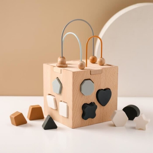 Παιχνίδι - Montessori - Εκπαιδευτικό παζλ στοίβαξης - Γεωμετρικά σχήματα σιλικόνης