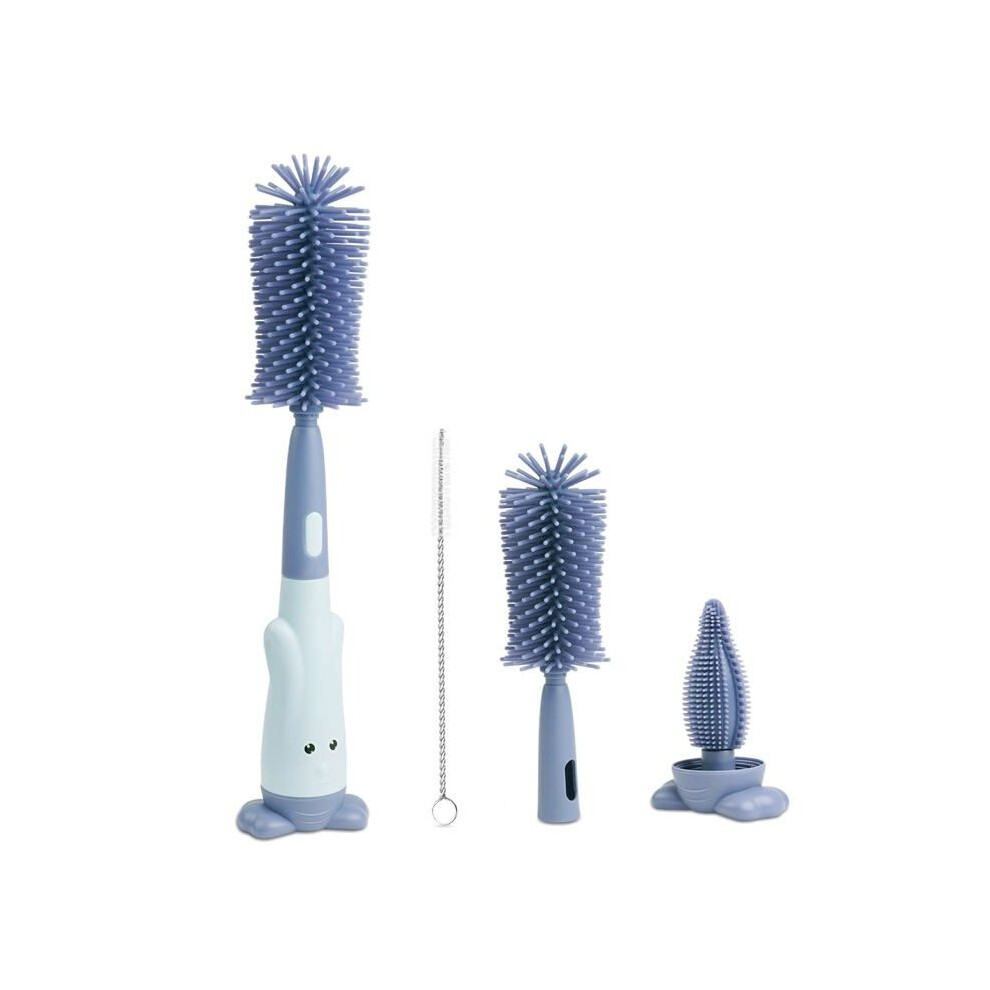 Aihontai Baby Bottle Brush Set, 3-In-1 Silicone Baby Bottle Brushes, Bpa-Free