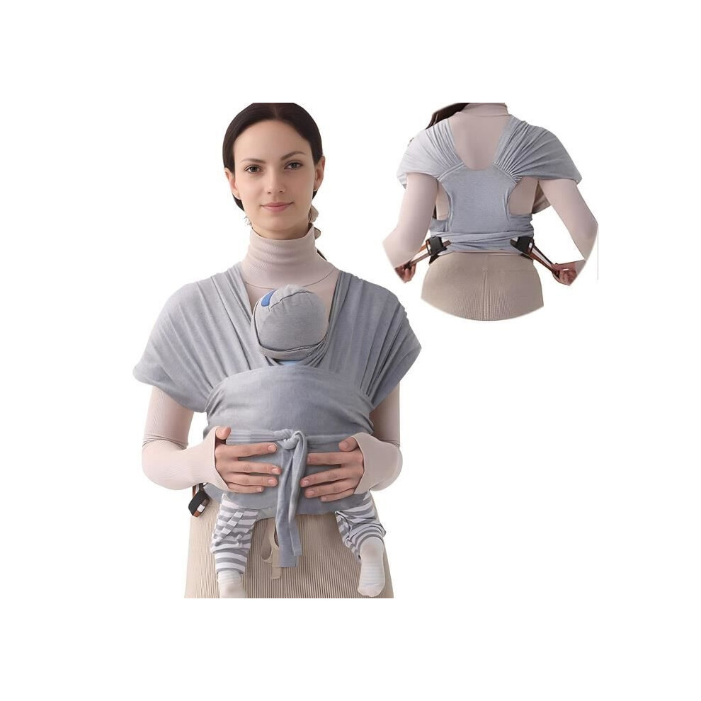 Aihontai Adjustable Baby Sling Carrier For Newborns To Toddlers - Grey