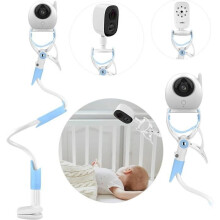 Baby Video Camera Holder, Flexible 360 Rotating Foldable Baby Monitor Stand, Blue