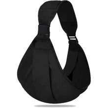 Black baby carrier sling, baby carrier, hip carrier, for newborns and toddlers up to 20 kg