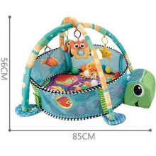 Tapis d'éveil musical pour bébé, tapis d'éveil 3 en 1, doux et portable, arche d'activités, tapis de jeu et structure d'éveil